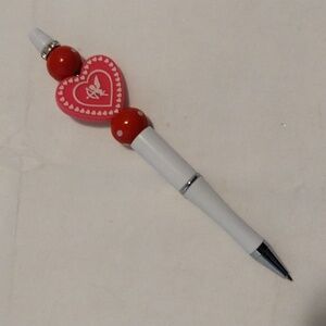 Heart Design Pink and Red Pen